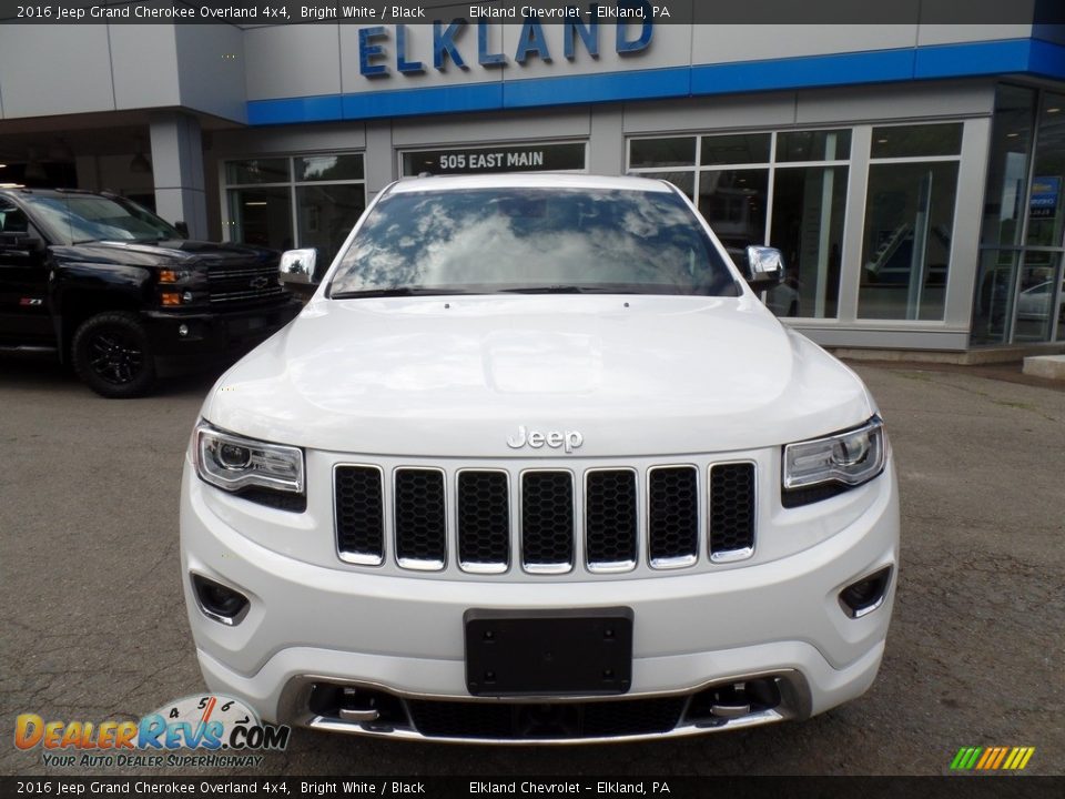 2016 Jeep Grand Cherokee Overland 4x4 Bright White / Black Photo #2