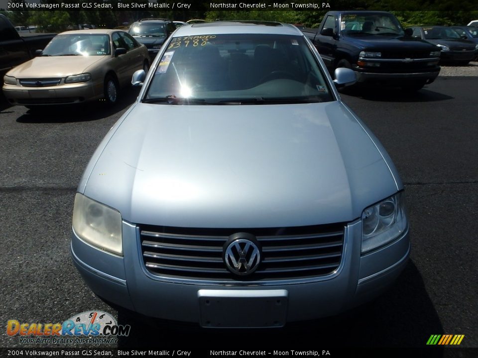 2004 Volkswagen Passat GLS Sedan Blue Silver Metallic / Grey Photo #6
