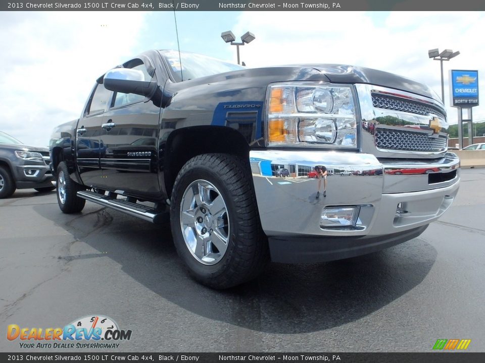 2013 Chevrolet Silverado 1500 LT Crew Cab 4x4 Black / Ebony Photo #14