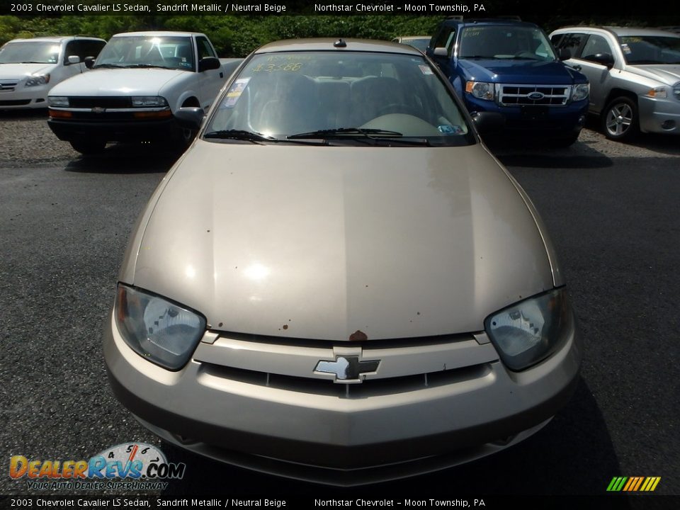 2003 Chevrolet Cavalier LS Sedan Sandrift Metallic / Neutral Beige Photo #6