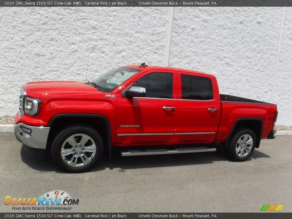 2016 GMC Sierra 1500 SLT Crew Cab 4WD Cardinal Red / Jet Black Photo #2