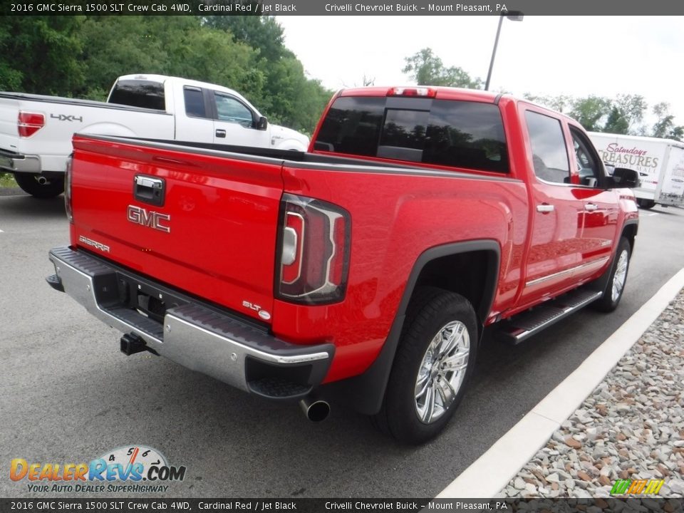 2016 GMC Sierra 1500 SLT Crew Cab 4WD Cardinal Red / Jet Black Photo #8