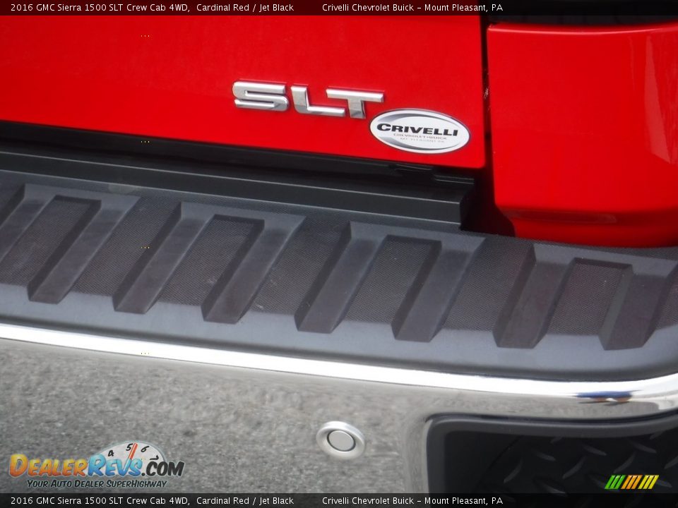 2016 GMC Sierra 1500 SLT Crew Cab 4WD Cardinal Red / Jet Black Photo #9