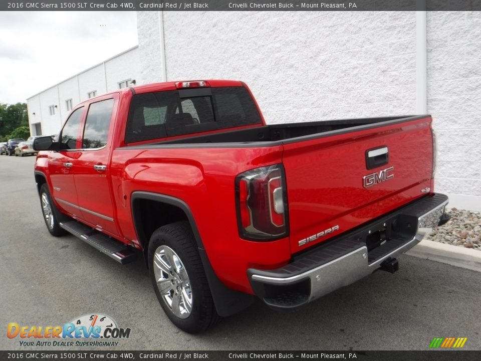 2016 GMC Sierra 1500 SLT Crew Cab 4WD Cardinal Red / Jet Black Photo #11