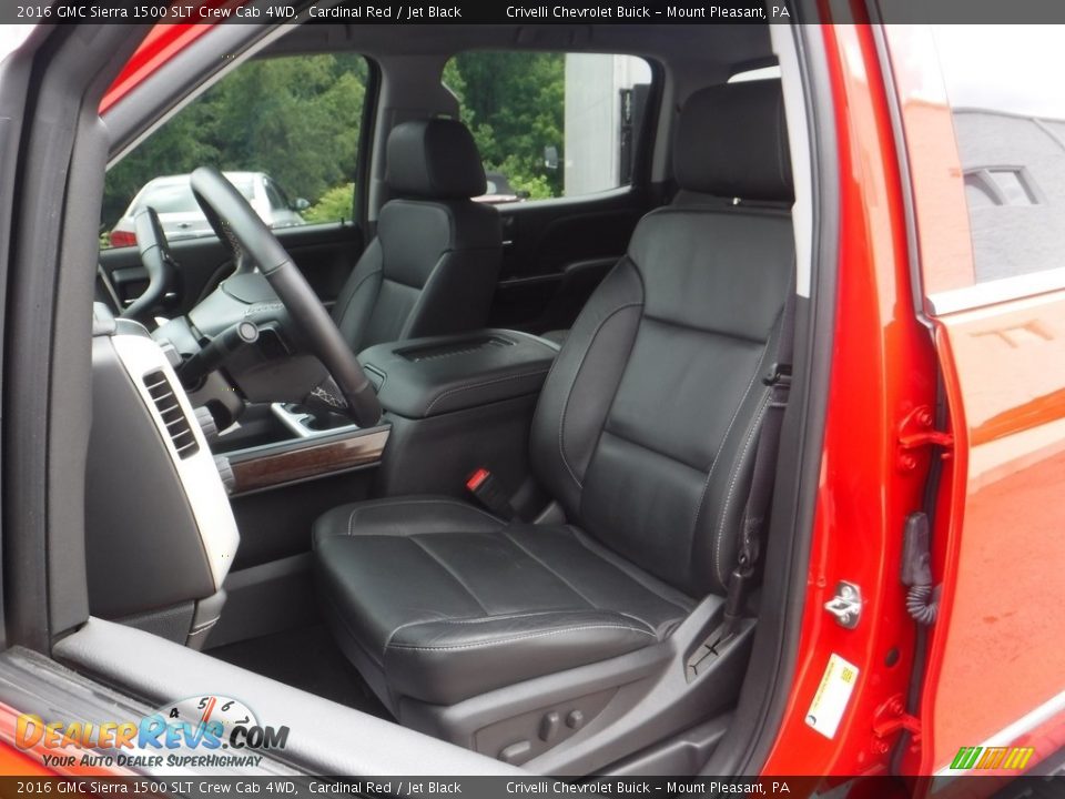 2016 GMC Sierra 1500 SLT Crew Cab 4WD Cardinal Red / Jet Black Photo #17