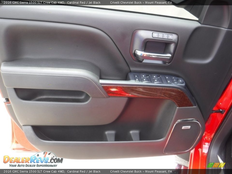 2016 GMC Sierra 1500 SLT Crew Cab 4WD Cardinal Red / Jet Black Photo #19