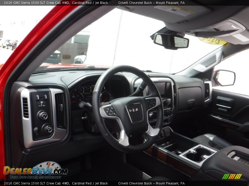 2016 GMC Sierra 1500 SLT Crew Cab 4WD Cardinal Red / Jet Black Photo #22