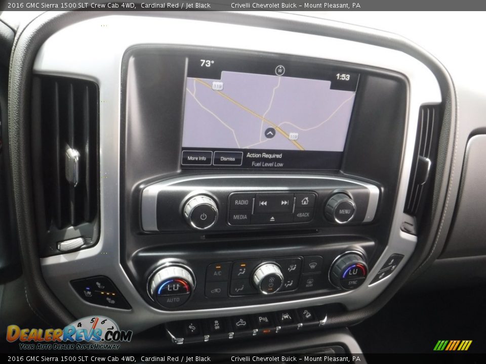 2016 GMC Sierra 1500 SLT Crew Cab 4WD Cardinal Red / Jet Black Photo #25