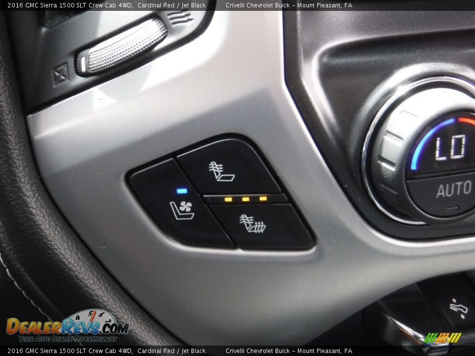 2016 GMC Sierra 1500 SLT Crew Cab 4WD Cardinal Red / Jet Black Photo #27