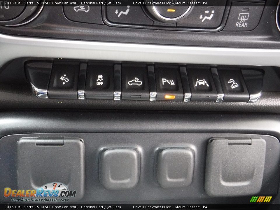 2016 GMC Sierra 1500 SLT Crew Cab 4WD Cardinal Red / Jet Black Photo #28