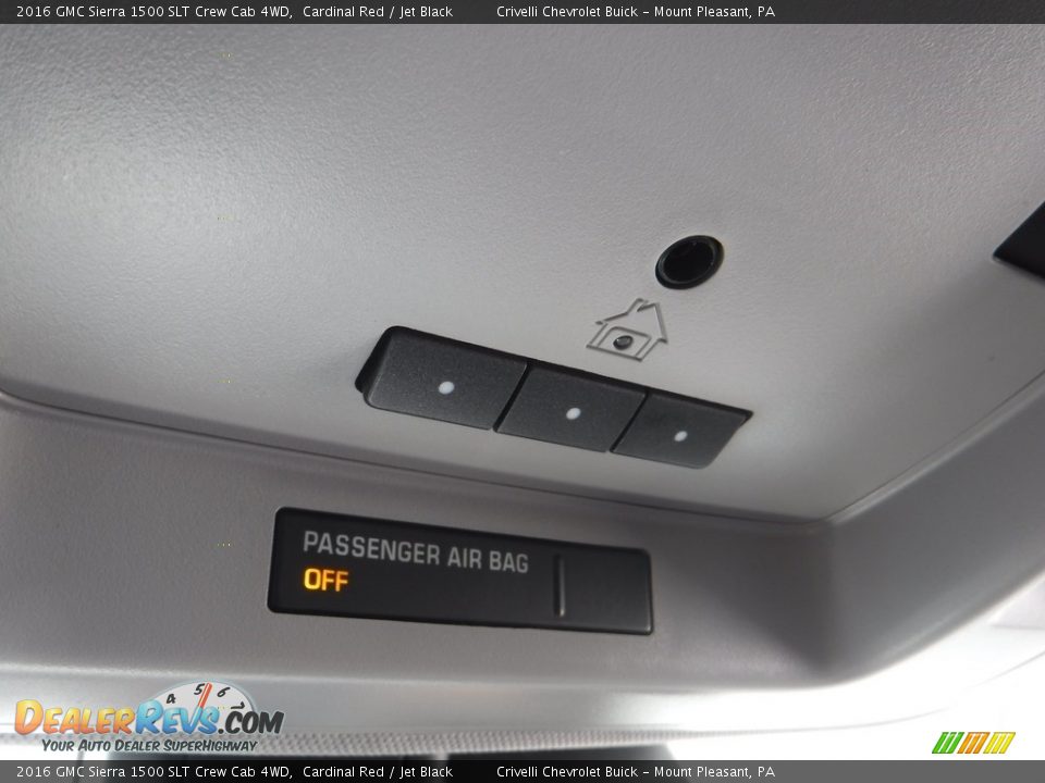 2016 GMC Sierra 1500 SLT Crew Cab 4WD Cardinal Red / Jet Black Photo #30