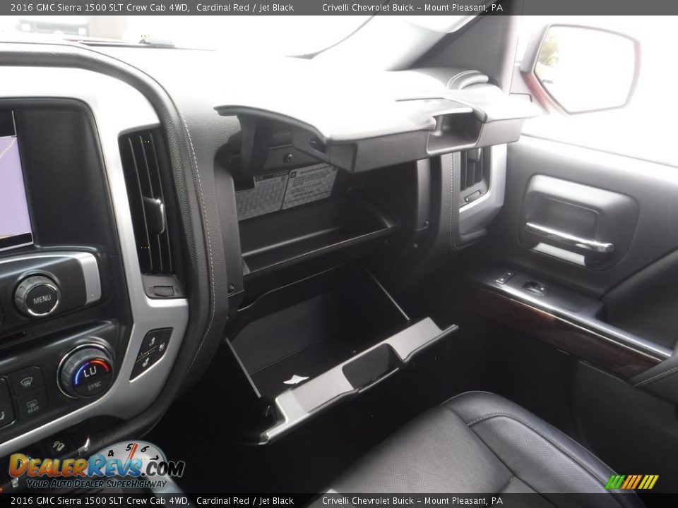 2016 GMC Sierra 1500 SLT Crew Cab 4WD Cardinal Red / Jet Black Photo #34