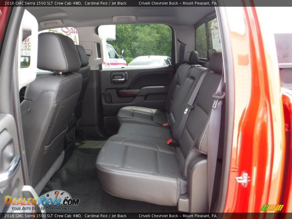 2016 GMC Sierra 1500 SLT Crew Cab 4WD Cardinal Red / Jet Black Photo #35