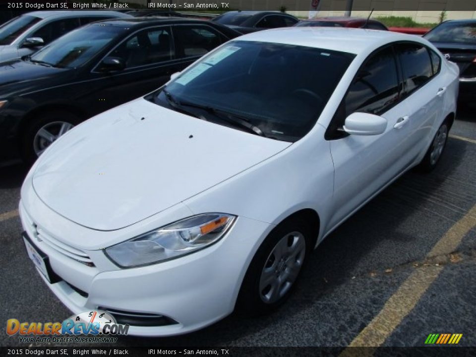 2015 Dodge Dart SE Bright White / Black Photo #4