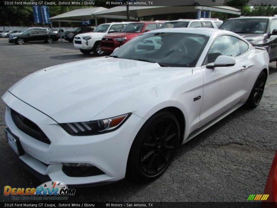 2016 Ford Mustang GT Coupe Oxford White / Ebony Photo #2