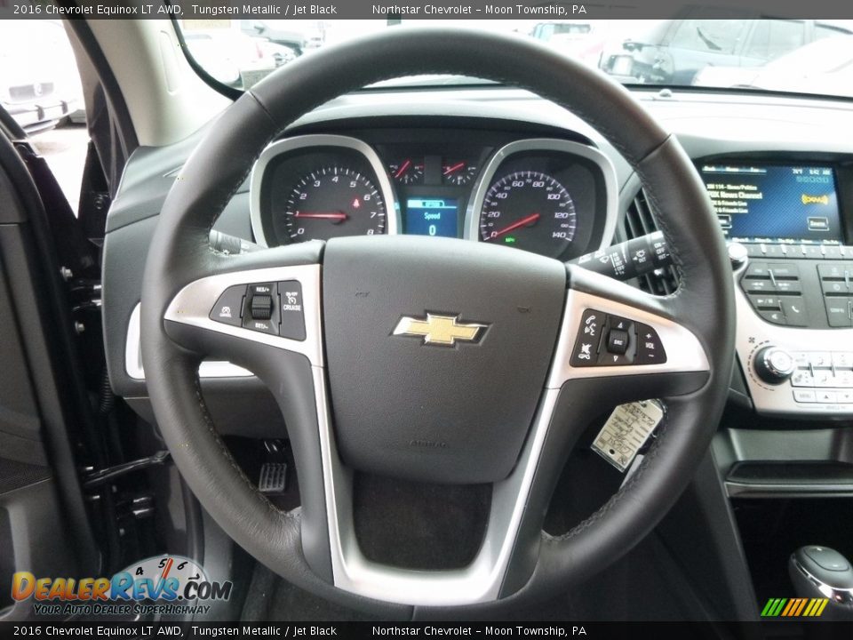 2016 Chevrolet Equinox LT AWD Tungsten Metallic / Jet Black Photo #17