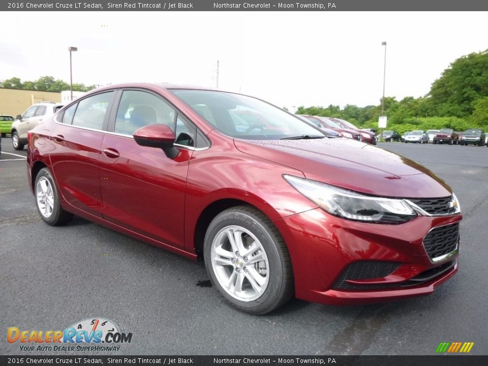 2016 Chevrolet Cruze LT Sedan Siren Red Tintcoat / Jet Black Photo #3