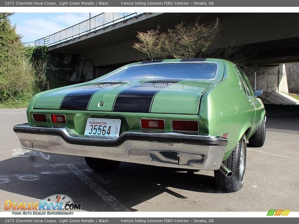 1973 Chevrolet Nova Coupe Light Green Metallic / Black Photo #4