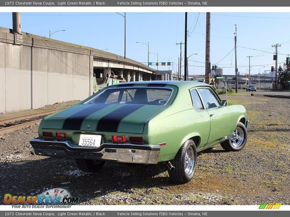 1973 Chevrolet Nova Coupe Light Green Metallic / Black Photo #5