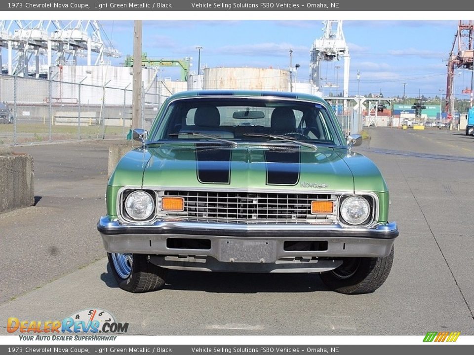 1973 Chevrolet Nova Coupe Light Green Metallic / Black Photo #8