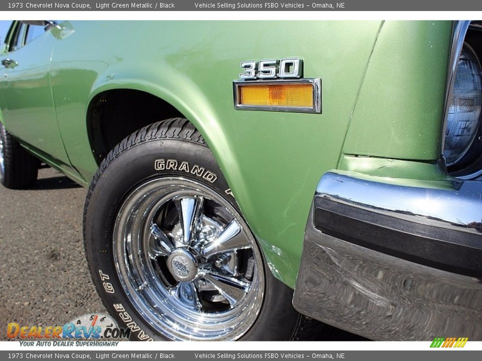 1973 Chevrolet Nova Coupe Light Green Metallic / Black Photo #12