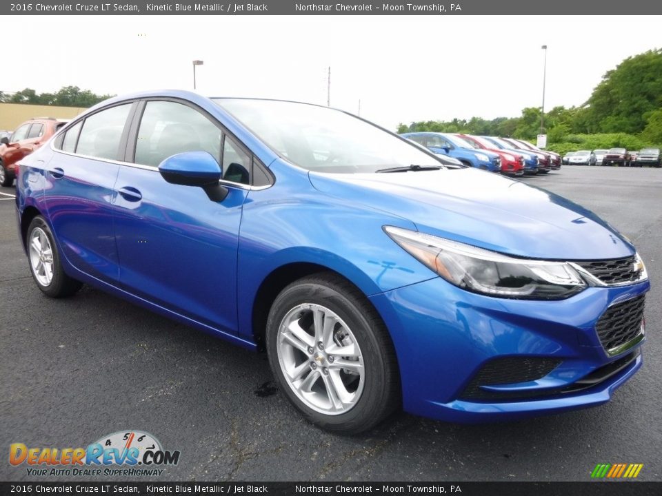 2016 Chevrolet Cruze LT Sedan Kinetic Blue Metallic / Jet Black Photo #3