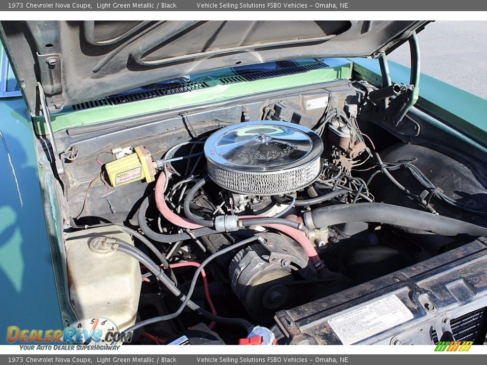 1973 Chevrolet Nova Coupe Light Green Metallic / Black Photo #25