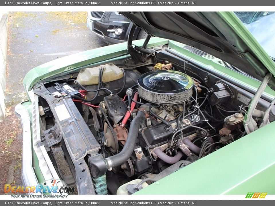 1973 Chevrolet Nova Coupe Light Green Metallic / Black Photo #26