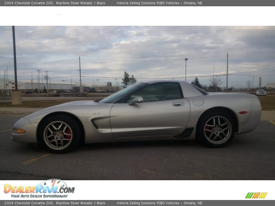 2004 Chevrolet Corvette Z06 Machine Silver Metallic / Black Photo #4