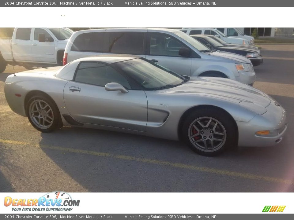 2004 Chevrolet Corvette Z06 Machine Silver Metallic / Black Photo #6