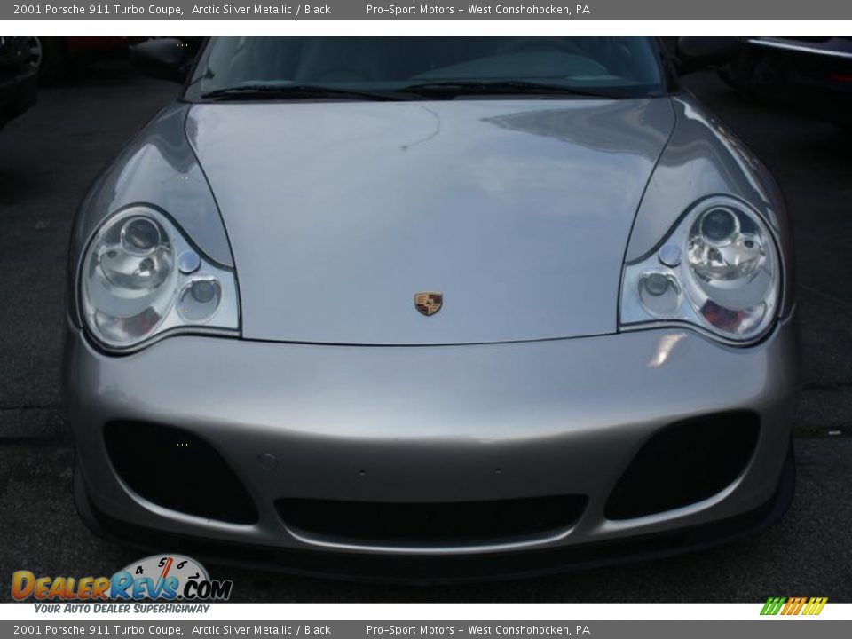 2001 Porsche 911 Turbo Coupe Arctic Silver Metallic / Black Photo #3