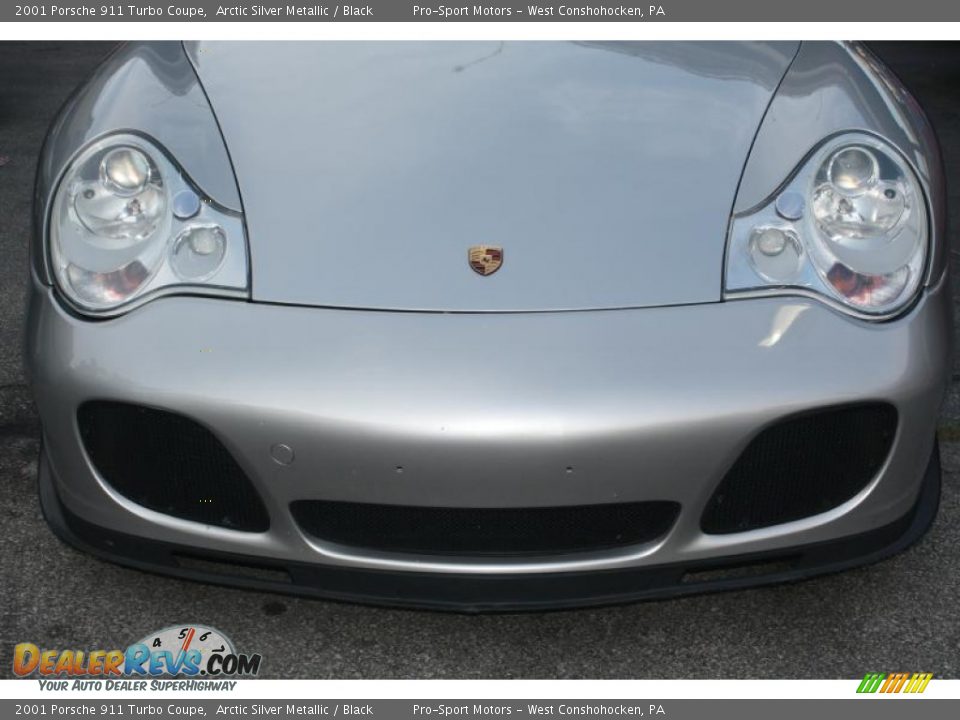 2001 Porsche 911 Turbo Coupe Arctic Silver Metallic / Black Photo #4