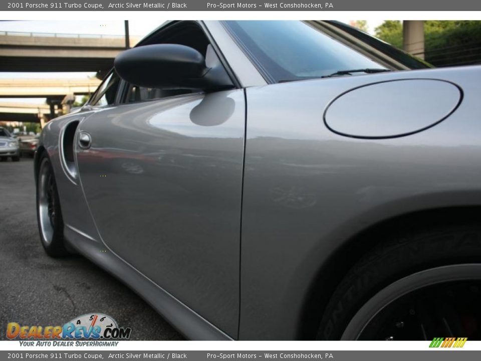 2001 Porsche 911 Turbo Coupe Arctic Silver Metallic / Black Photo #10