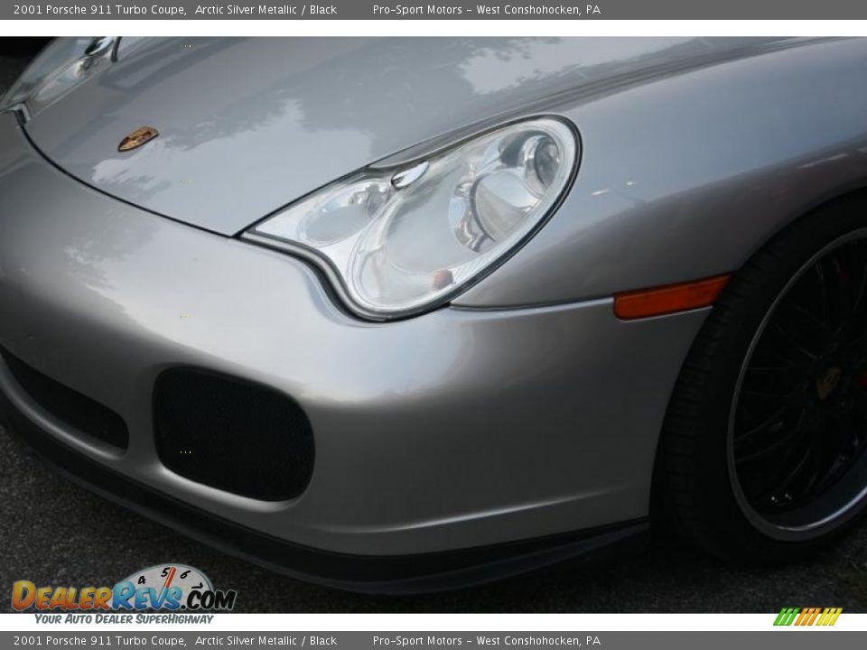 2001 Porsche 911 Turbo Coupe Arctic Silver Metallic / Black Photo #12