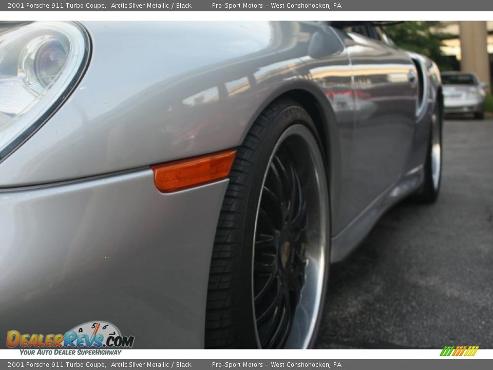 2001 Porsche 911 Turbo Coupe Arctic Silver Metallic / Black Photo #13