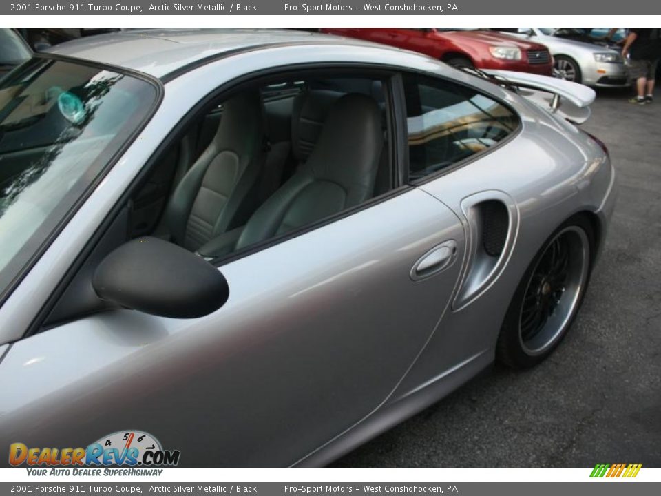 2001 Porsche 911 Turbo Coupe Arctic Silver Metallic / Black Photo #14