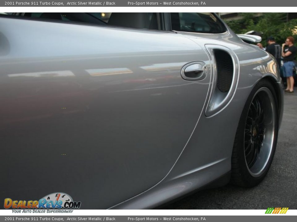 2001 Porsche 911 Turbo Coupe Arctic Silver Metallic / Black Photo #15