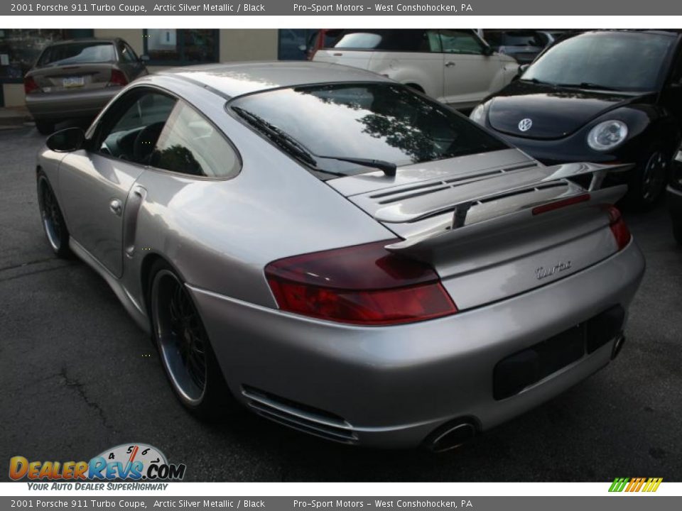 2001 Porsche 911 Turbo Coupe Arctic Silver Metallic / Black Photo #16