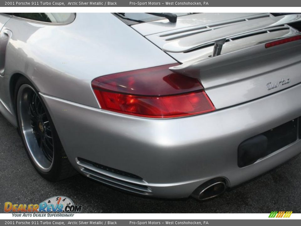 2001 Porsche 911 Turbo Coupe Arctic Silver Metallic / Black Photo #17