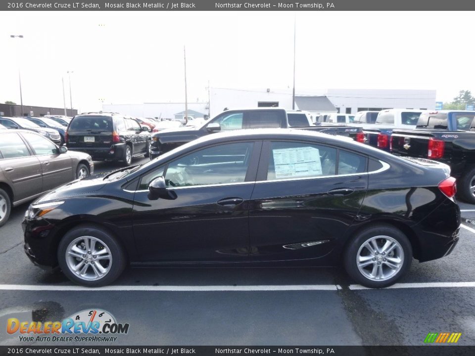 2016 Chevrolet Cruze LT Sedan Mosaic Black Metallic / Jet Black Photo #8