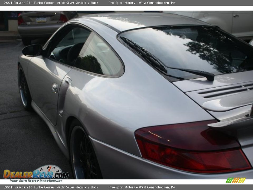 2001 Porsche 911 Turbo Coupe Arctic Silver Metallic / Black Photo #18