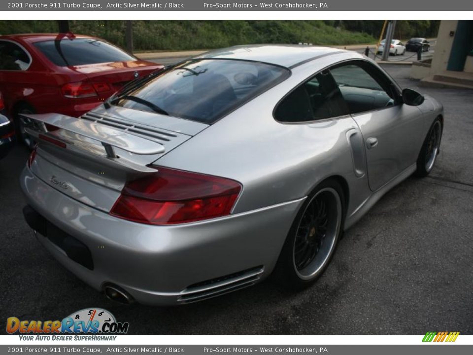 2001 Porsche 911 Turbo Coupe Arctic Silver Metallic / Black Photo #19