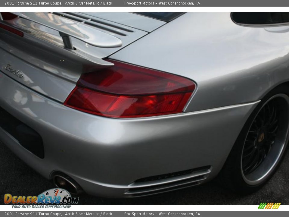 2001 Porsche 911 Turbo Coupe Arctic Silver Metallic / Black Photo #20
