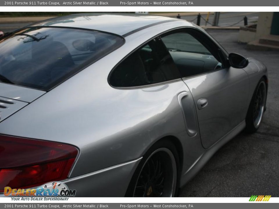 2001 Porsche 911 Turbo Coupe Arctic Silver Metallic / Black Photo #21