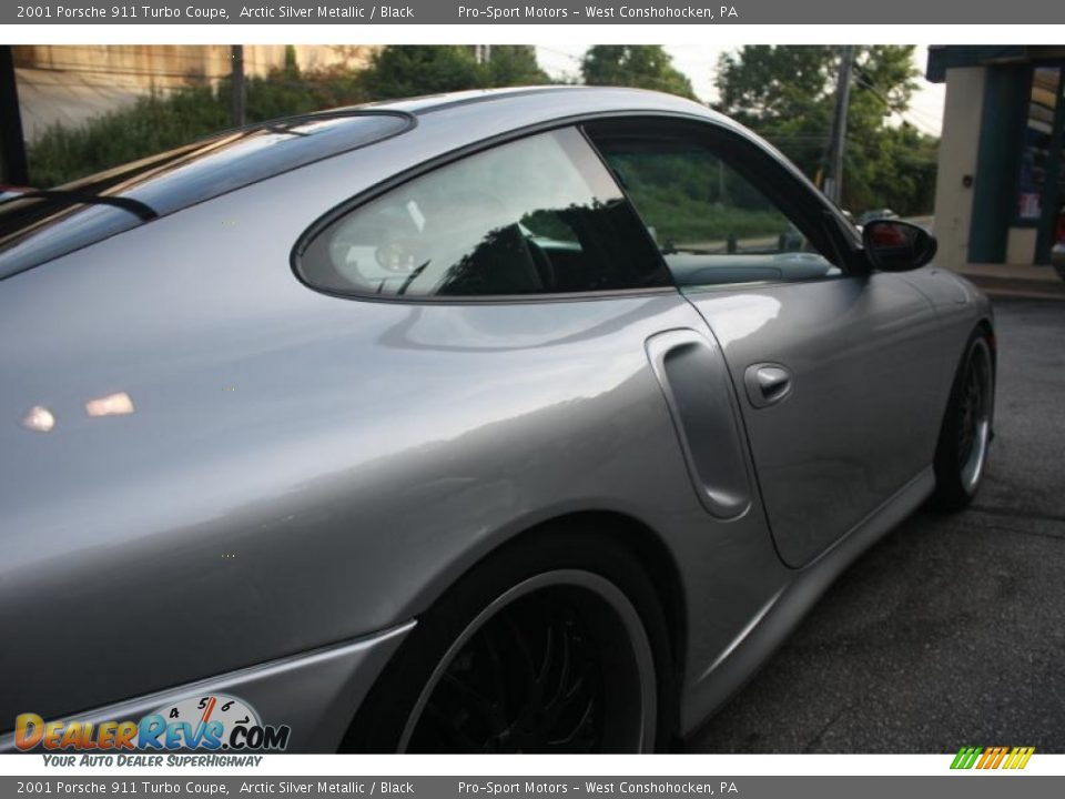 2001 Porsche 911 Turbo Coupe Arctic Silver Metallic / Black Photo #22