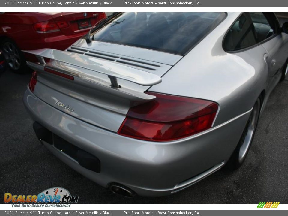 2001 Porsche 911 Turbo Coupe Arctic Silver Metallic / Black Photo #23