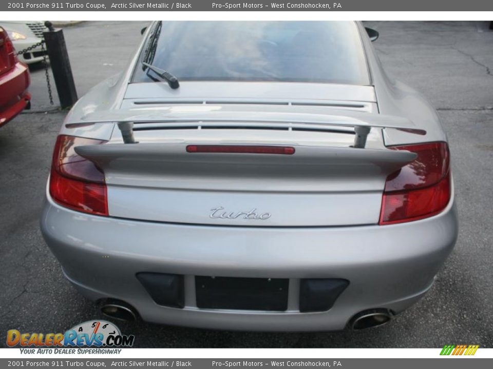 2001 Porsche 911 Turbo Coupe Arctic Silver Metallic / Black Photo #24
