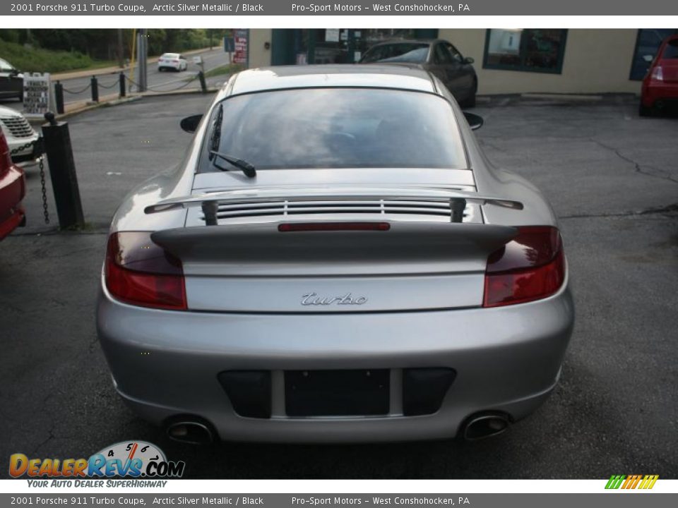 2001 Porsche 911 Turbo Coupe Arctic Silver Metallic / Black Photo #25