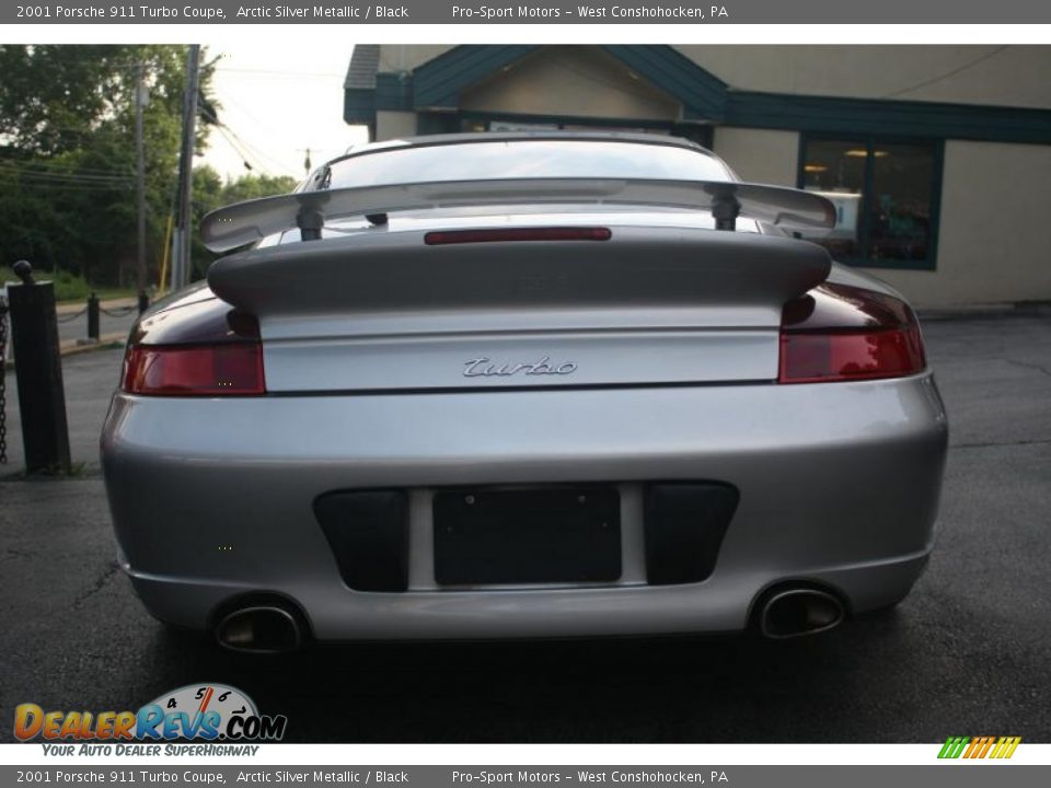 2001 Porsche 911 Turbo Coupe Arctic Silver Metallic / Black Photo #26
