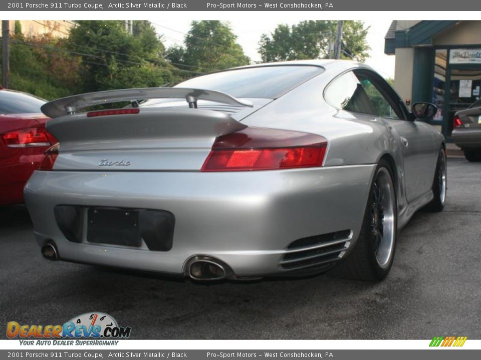 2001 Porsche 911 Turbo Coupe Arctic Silver Metallic / Black Photo #27
